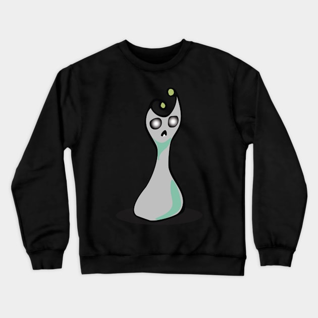 Ghostley  the Monster Crewneck Sweatshirt by GoAti